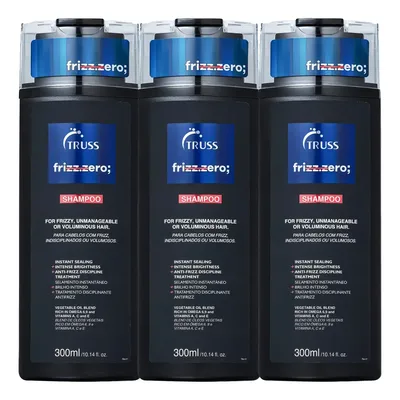 Kit Truss Triple Shampoos Frizz Zero (3 Unidades)