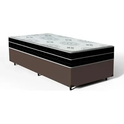 Cama Box Solteiro Ortoconfort Anjos Colchão Espuma D45 Pillow In 88cm