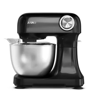 Batedeira Arno Planetária Bake Easy Km10 Inox E Preto