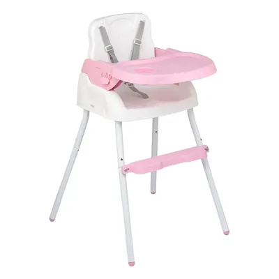 Cadeira De Alimentação Bebê Portátil 3em1 Styll Baby Segura Cor Rosa-claro Cor