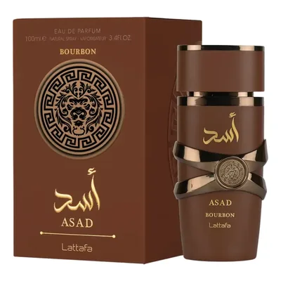 Perfume Árabe Masculino Asad Bourbon Lattafa Eau De Parfum 100ml