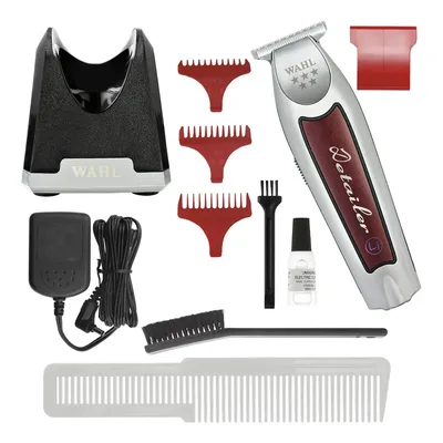 Maquina de Acabamento Profissional Sem Fio com Base Carregadora Wahl Detailer Bivolt 7200 RPM