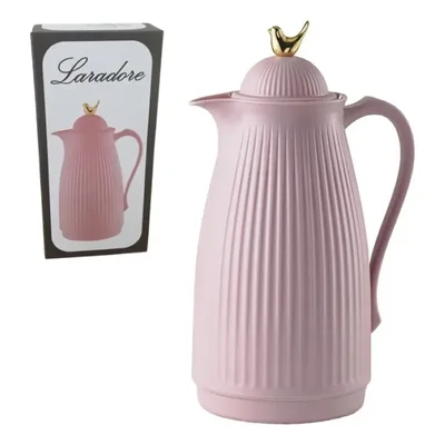 Garrafa Térmica De Café Laradore Bird - Rosa E Dourada (1l) Rosa