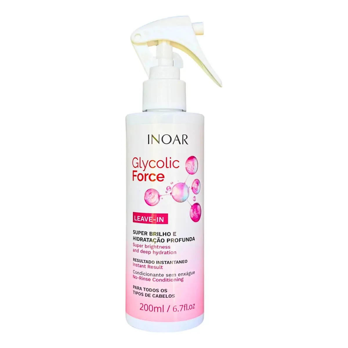 Glycolic Force Leave-in Brilho Hidrata Repara Fibra Inoar