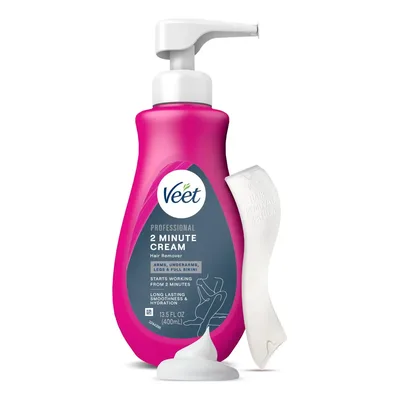 Creme De Depilação Veet Professional De 2 Minutos 13,5 Fl Oz
