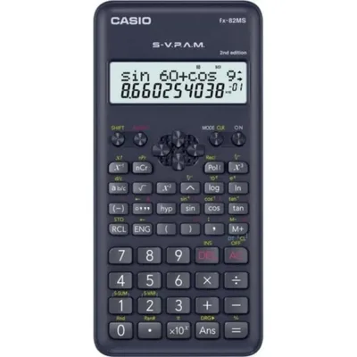 Calculadora Científica Casio Fx-82ms 2nd Edition Com 240 Funções Segunda Edição S-V.P.A.M. Acompanha Capa Cor Preto