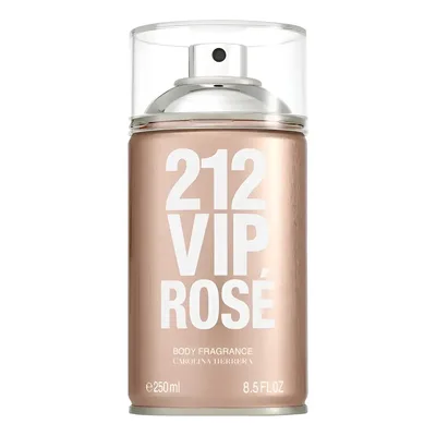 Body Spray Carolina Herrera 212 Vip Rosé Feminino 250ml - Body Splash de longa fixação