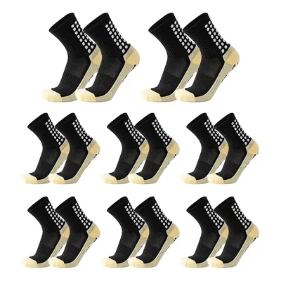 Kit 8 Pares Meia Antiderrapante Esportiva Futebol Treino