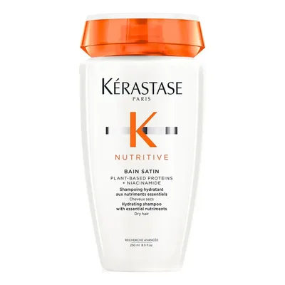 Shampoo Hidratante para Cabelos Secos, Nutrição Intensa, Brilho, Maciez, Fortalecimento e Revitalização da Fibra Capilar, Nutritive Bain Satin Kérastase, 250ml