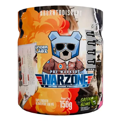 Warzone Under Labz Pré Treino Beta Alanina Arginina 150g