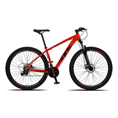 Bicicleta Gts Dexter 21v Aro 29 Shimano Freio A Disco Cor Vermelho Ferrari Com Preto Tamanho Do Quadro 21