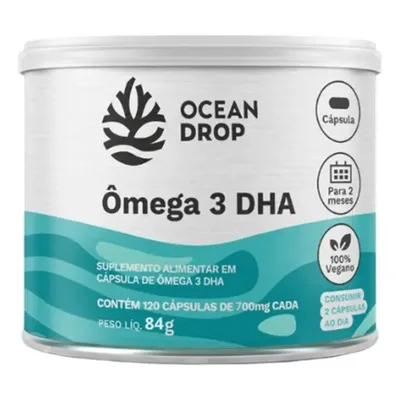 Ômega 3 DHA Lata 120 Cápsulas - Ocean Drop
