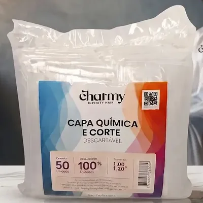 Kit 50 Capas Descartaveis Corte Tintura Quimica 1,00 X 1,20 Transparente