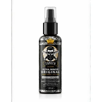 Minoxil Barba Cabelo Tônico Crescimento Poderoso 120ml