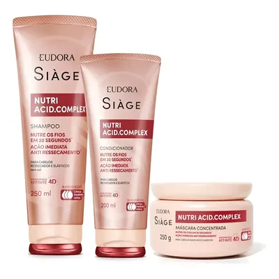 Siàge Nutri Acid.complex Shampoo + Condicionador + Máscara