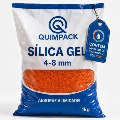 Silica em Gel Laranja 4 8 Milimetros Desumidificante Dessecante Flores Enfeite Filamento 3D Armarios Gavetas Com Indicador de Saturação Valin Brasil Quimpack