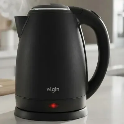 Chaleira Elétrica Jarra 2 Litros Preta 1200w Elgin Cor Preto