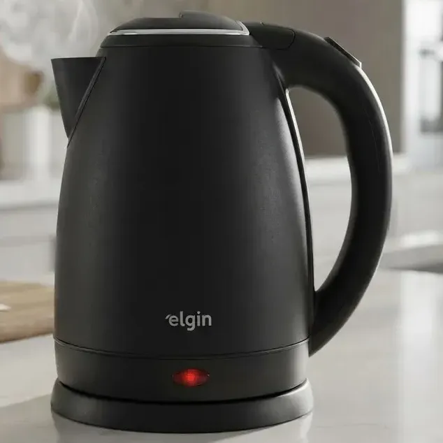 Chaleira Elétrica Jarra 2 Litros Preta 1200w Elgin Cor Preto