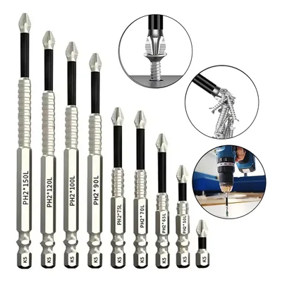 Kit Ponta Bits Magnéticas Antiderrapante Impactos K5 Ph2 9pc