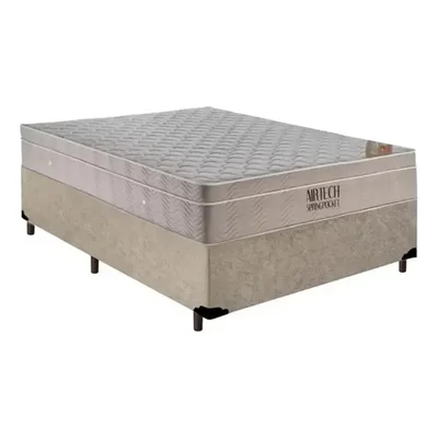 Cama Box Casal Ortobom AirTech Molas Ensacadas 138cm