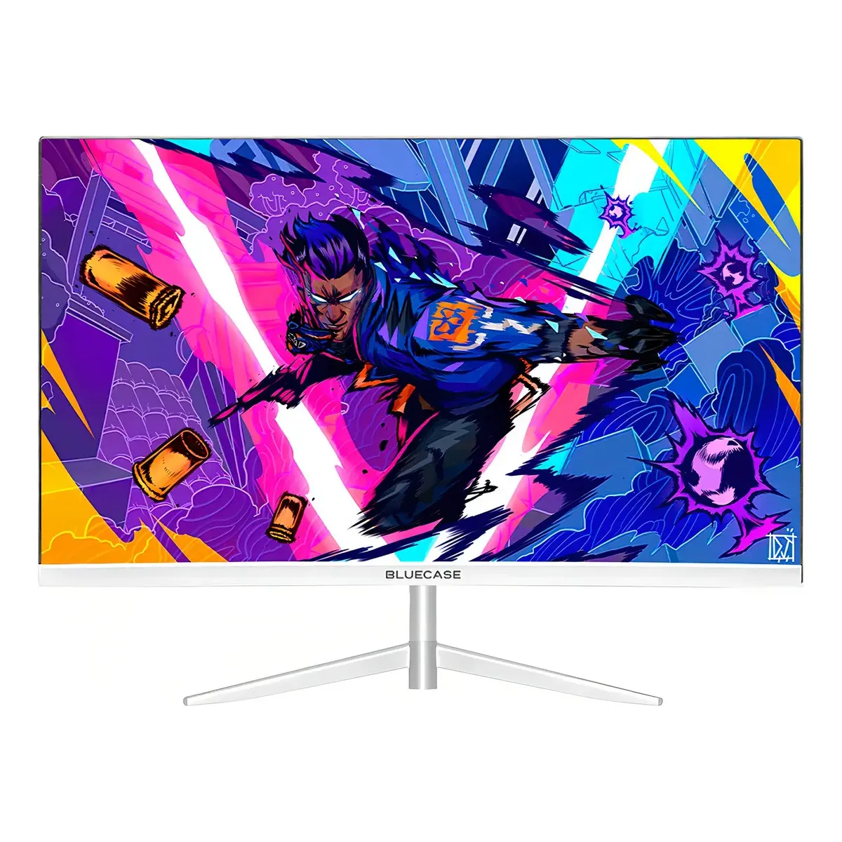 Monitor Gamer Bluecase Optigamer Pro Led Va Wht 100hz 5ms Cor Branco