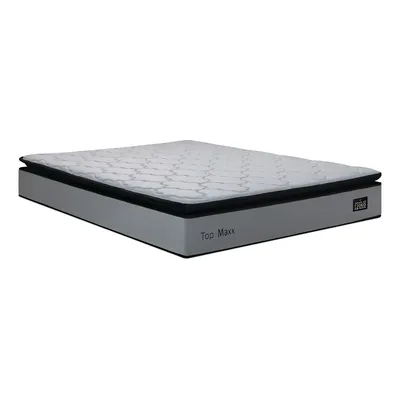 Colchão Queen De Espuma D33 Pillow Top Maxx Cor Cinza