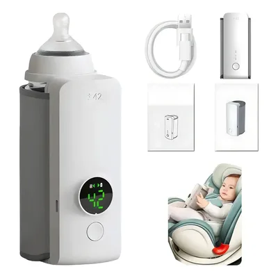 Aquecedor de Mamadeira Epsilon Sem Fio Recarregável com Visor LCD