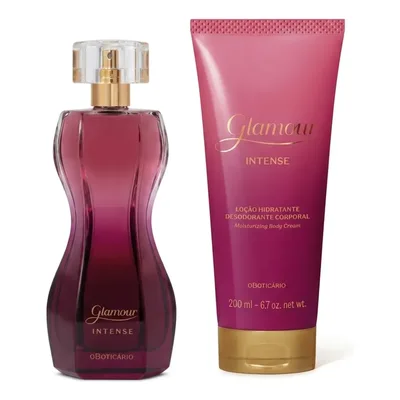 Combo Glamour Intense: Desodorante Colônia 75ml + Loção Hidratante Desodorante Corporal 200ml