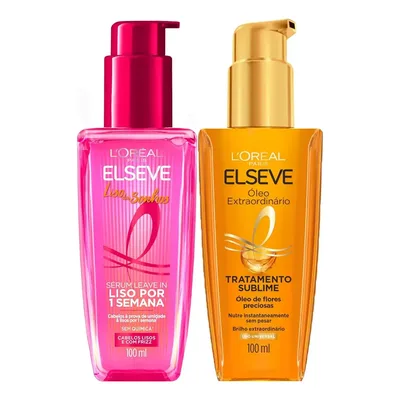 Kit Sérum Liso Dos Sonhos + Óleo Extraordinário Elseve