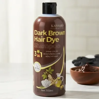 Shampoo Totalizante 3 Em 1 Kaissara Castanho Escuro 500ml Castanho Escuro
