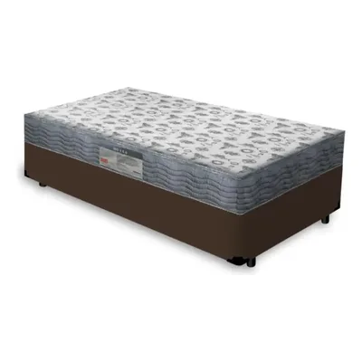 Cama Box Com Colchão Espuma D33 Ortobom Iso 100 Solteiro Cor Marrom