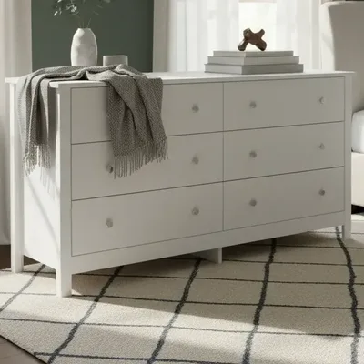 Cômoda Ditália 6 Gavetas Dm-221 Branco Br