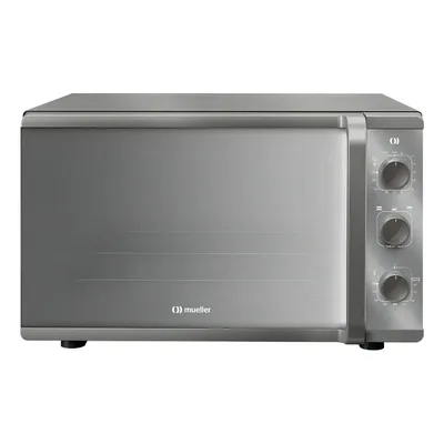 Forno Elétrico de bancada Mueller Espelhado 50 litros e 3 Modos de Assar MFB50K Cinza
