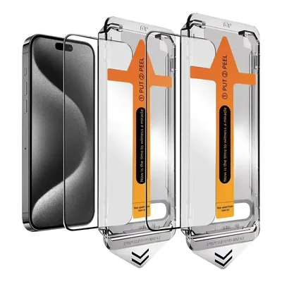 Kit 2 Película 3d Vidro Premium Com Aplicador Para iPhone