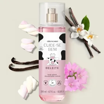 Body Splash Cuide-se Bem Deleite O Boticario 200ml