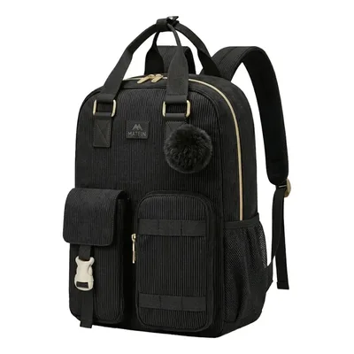 Mochila Feminina Para Notebook 15,6 polegadas Viagem grande 35L Matein Preta
