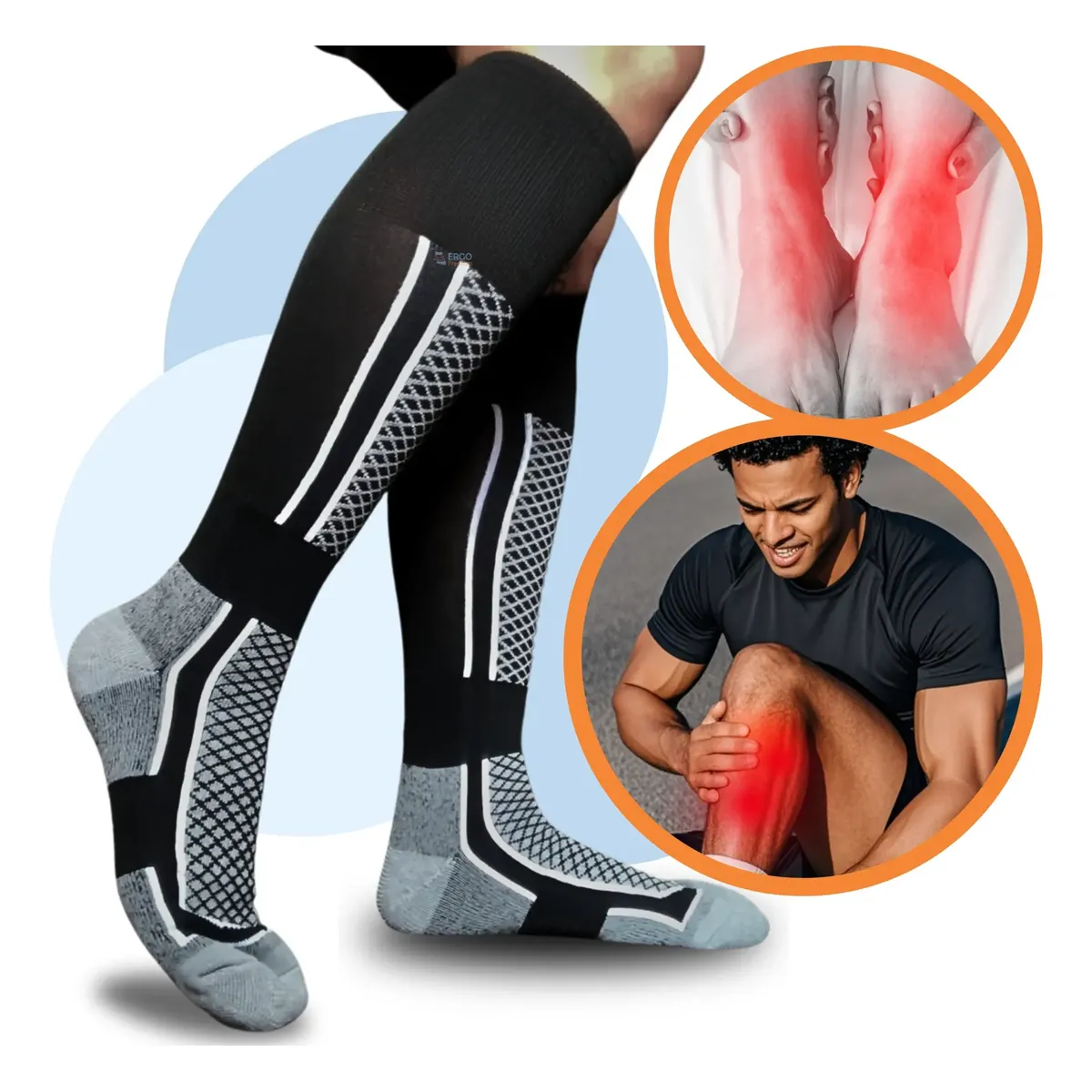 Meia Fitness Esportiva Prevenção E Tratamento De Dores