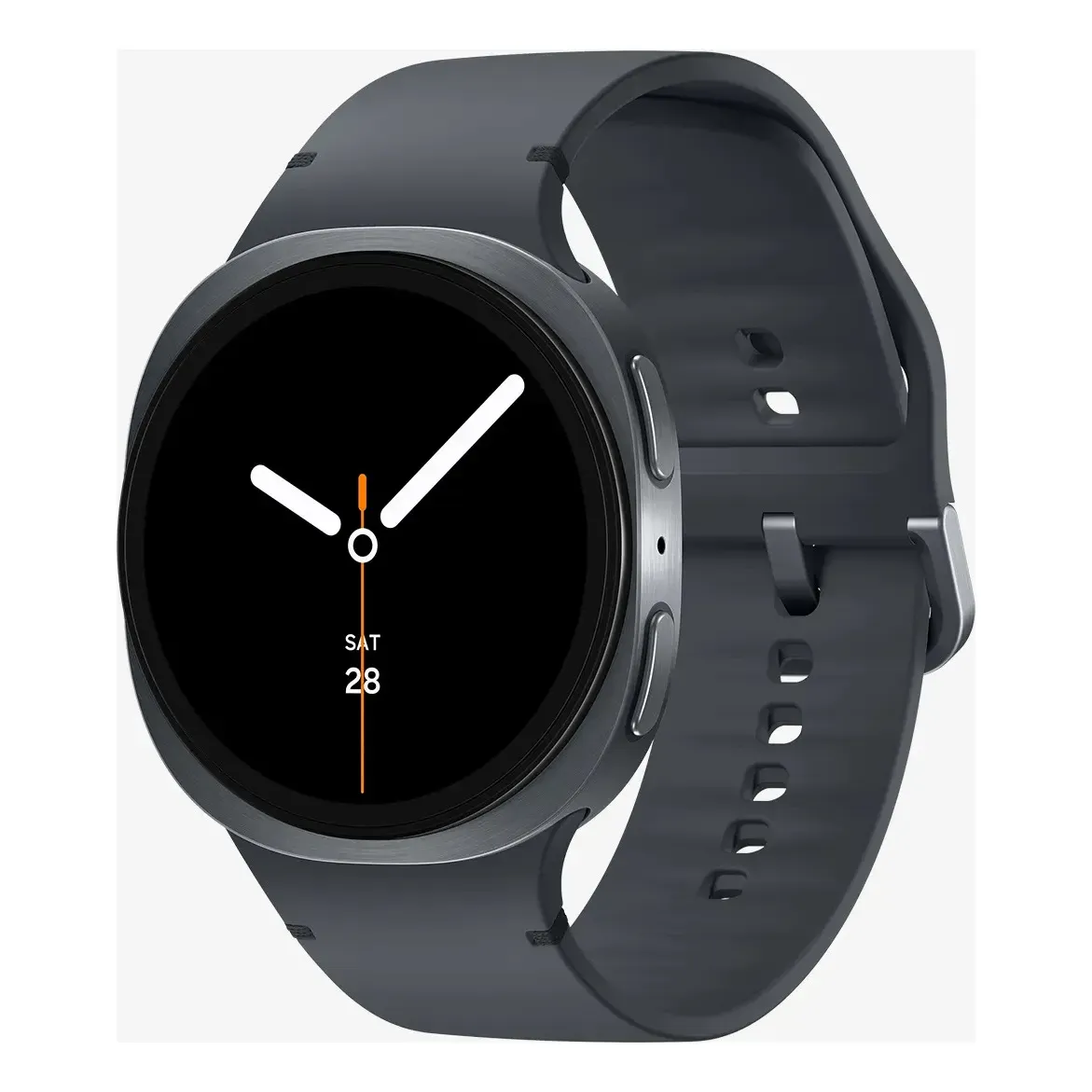 Smartwatch Samsung Galaxy Watch 8 40mm Bt Gps, Branco Com Pulseira Milanês Cinza-escuro