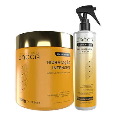 Kit Dacca Máscara Creme De Hidratação E Reconstrutor Capilar Instantâneo Profissional