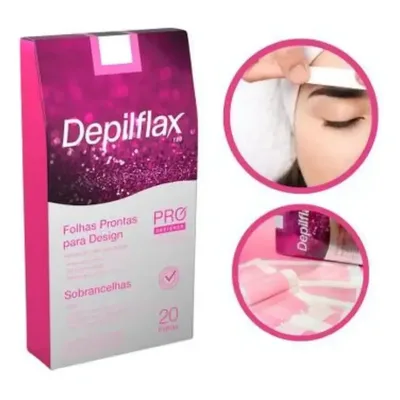 100 Tiras Sobrancelha Tutti Fruti Depilflax - Depilatória