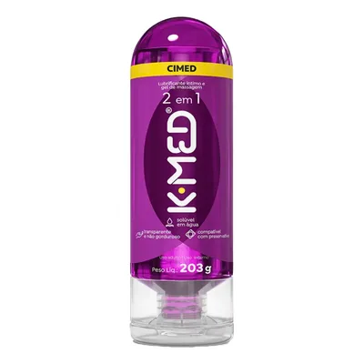 Gel Lubrificante Íntimo 2 em 1 K-Med Frasco 203g