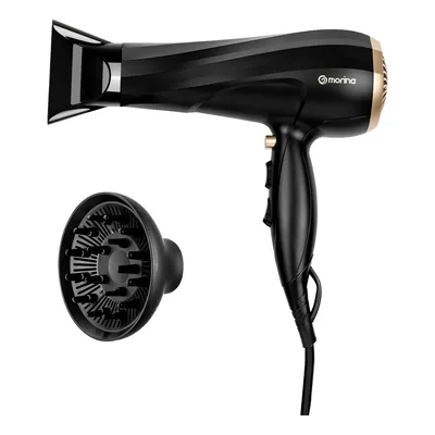 Secador De Cabelo Morina By-526 1900w Profissional Dourado 220v