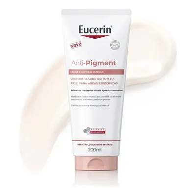 EUCERIN Creme Corporal Antimanchas Intenso 200ml, Anti-Pigment, Clareador Joelho, Coxa e Cotovelo, Thiamidol