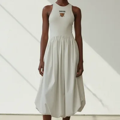 Vestido Balone Farm Bordado Banana