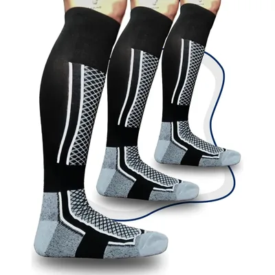 Kit Meia Ortopédica Para Academia Esportes, Caminhada