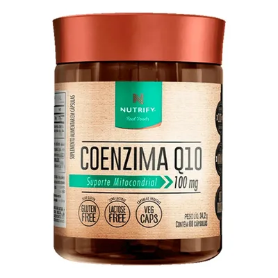 Coenzima Q10 100mg Cápsulas Nutrify Pote 60 Caps