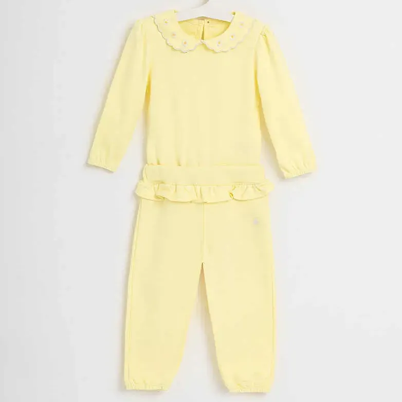 Conjunto Bebe Body Manga Longa E Calça Suedine Somnii