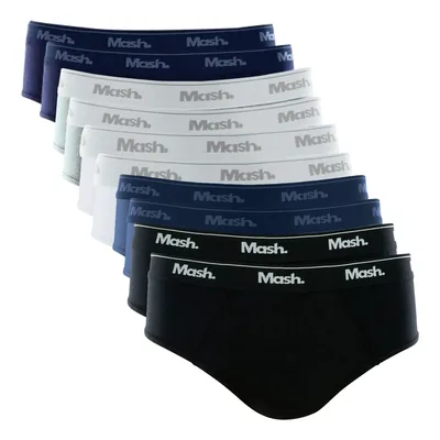 Kit 10 Cuecas Mash Masculino Slip Algodão Cotton Original
