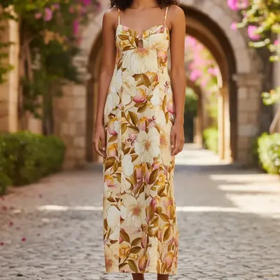 Vestido Cropped Farm Rio Romance De Flor