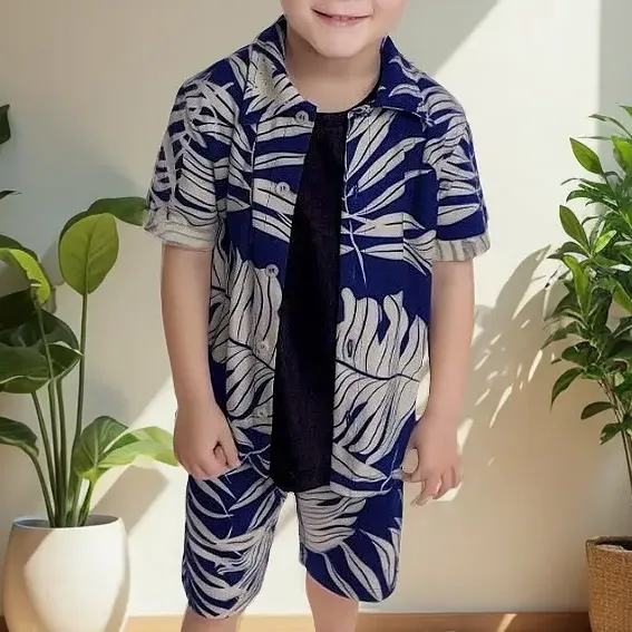 Conjunto Infantil Bloguerinho Playground Azul